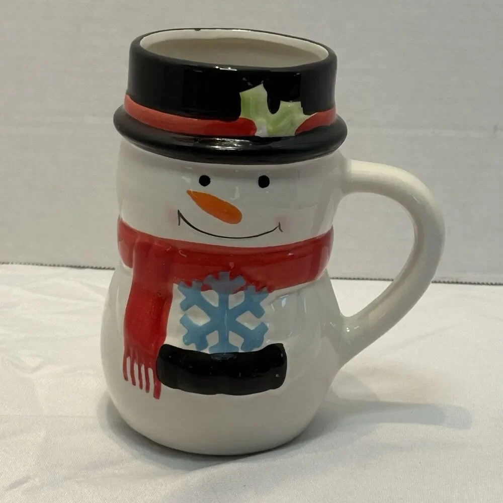 Bay Island Snowman Cocoa Coffee Mug Ceramic Winter Christmas Snowman